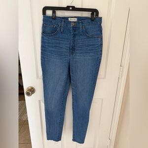 Madewell High-Rise Slim Jeans in Classic Blue Denim